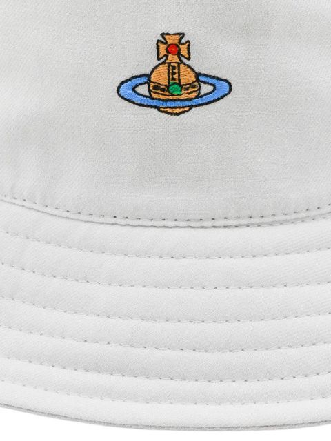 Vivienne Westwood embroidered bucket hat - White