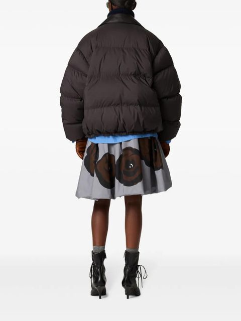 Miu Miu cropped down jacket - Black