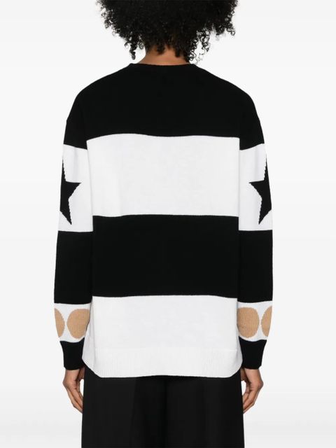 Max Mara flocked-motif knitted jumper - Black