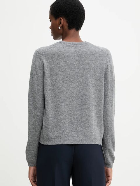 United Colors of Benetton sweter wełniany damski kolor szary lekki 1002D501U