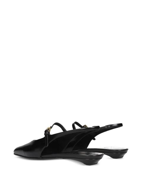 Prada square-toe slingback pumps - Black