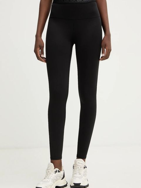 MICHAEL Michael Kors legginsy damskie kolor czarny gładkie MR631X5KND - zdjęcie produktu nr 1