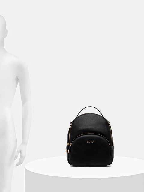 Liu Jo plecak damski kolor czarny mały gładki AA6209 E1012