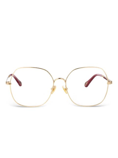 Chloé Eyewear geometric sunglasses - Gold - zdjęcie produktu nr 1