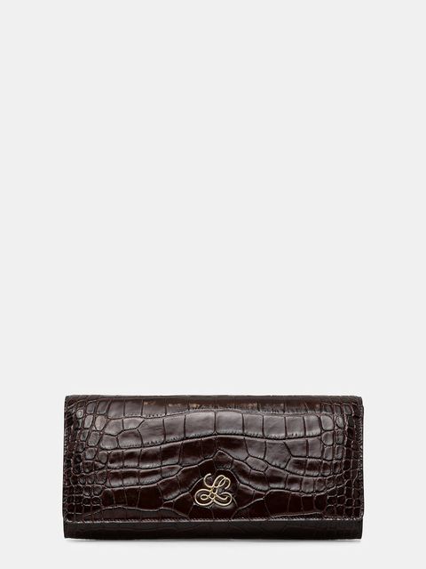 Luisa Spagnoli kopertówka skórzana kolor brązowy 542509 - zdjęcie produktu nr 1