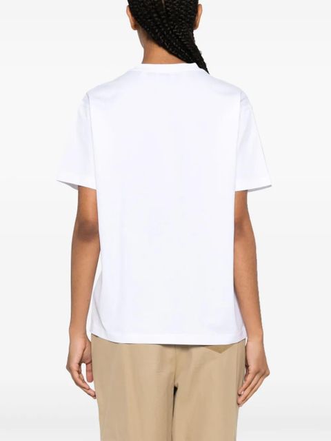 Burberry contrast-pocket short-sleeve cotton T-shirt - White