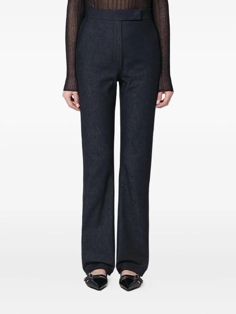 Max Mara cotton straight-leg trousers - Blue - zdjęcie produktu nr 2
