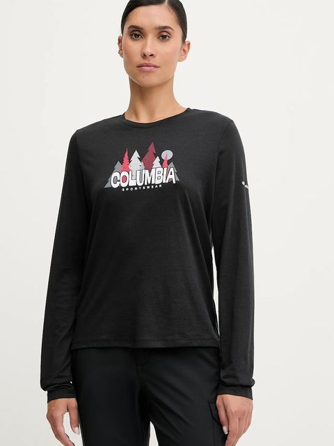 Columbia longsleeve Ruby Springs kolor czarny 2135241 - zdjęcie produktu nr 1