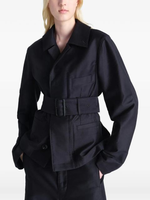 LEMAIRE belted jacket - Blue