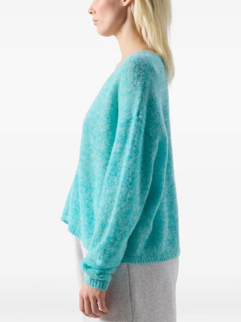 American Vintage Nuggy V-neck wool cardigan - Blue