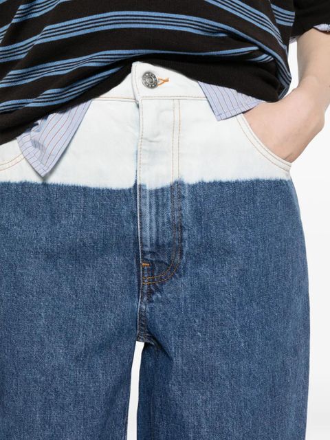 Marni gradient wide leg jeans - Blue