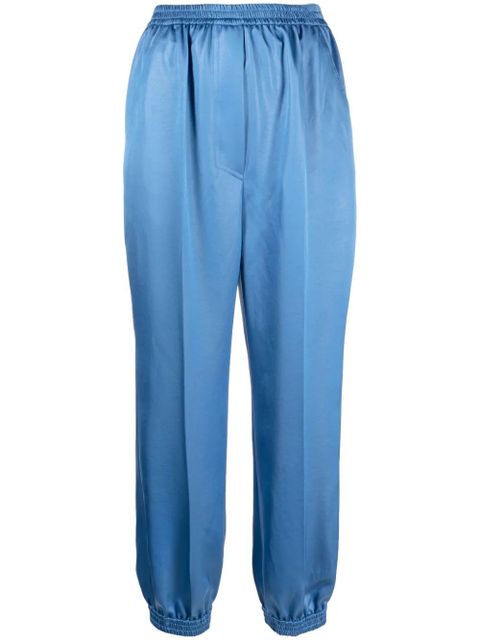Nanushka tapered satin trousers - Blue - zdjęcie produktu nr 1