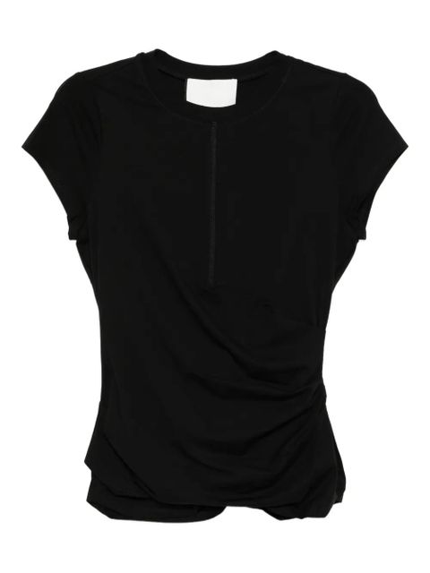 3.1 Phillip Lim draped T-shirt - Black - zdjęcie produktu nr 1