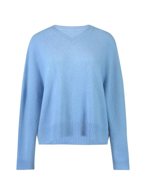 Max Mara V-neck long-sleeve sweater - Blue - zdjęcie produktu nr 1