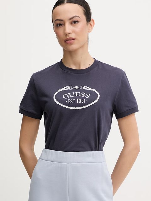 Guess t-shirt bawełniany ROSALBA - zdjęcie produktu nr 2