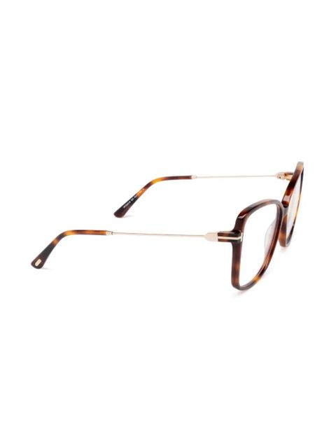 TOM FORD Eyewear butterfly frame glasses - Brown