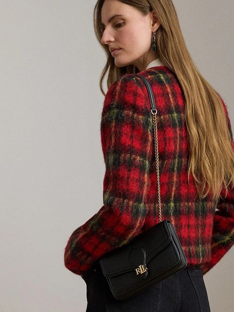 Lauren Ralph Lauren portfel skórzany damski kolor czarny 432977374