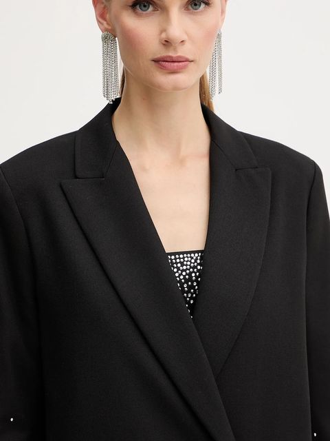 Marella marynarka kolor czarny oversize 2523046152200