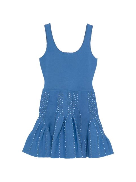 SANDRO scoop-neck mini dress - Blue - zdjęcie produktu nr 1