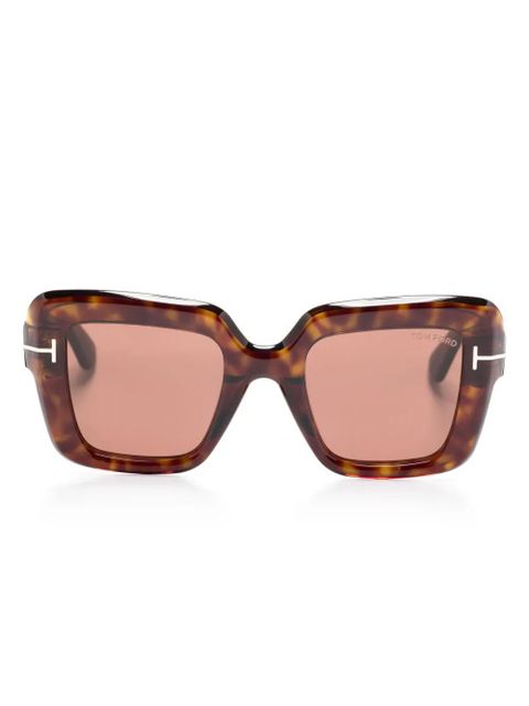TOM FORD Eyewear square-frame sunglasses - Brown - zdjęcie produktu nr 1