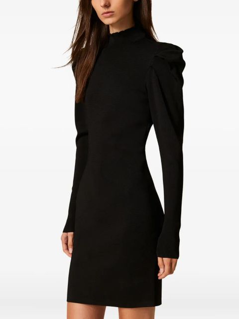 TWINSET draping sleeve mini dress - Black - zdjęcie produktu nr 2