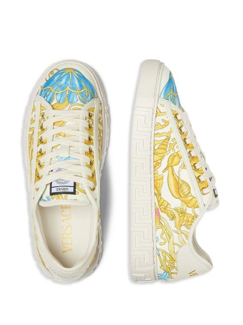 Versace Underwater Barocco Greca sneakers - White