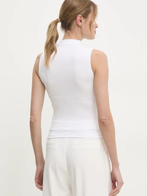 Answear.LAB top kolor biały z półgolfem