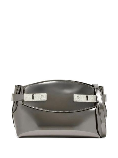Ferragamo jewel-embellished clutch bag - Grey - zdjęcie produktu nr 1