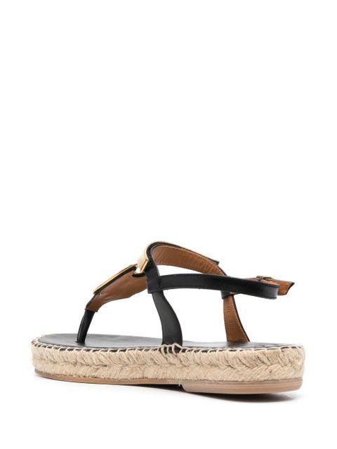 Chloé Pema flat sandals - Black