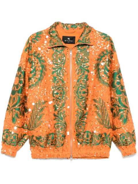 ETRO sequin-embellished bomber jacket - Orange - zdjęcie produktu nr 1