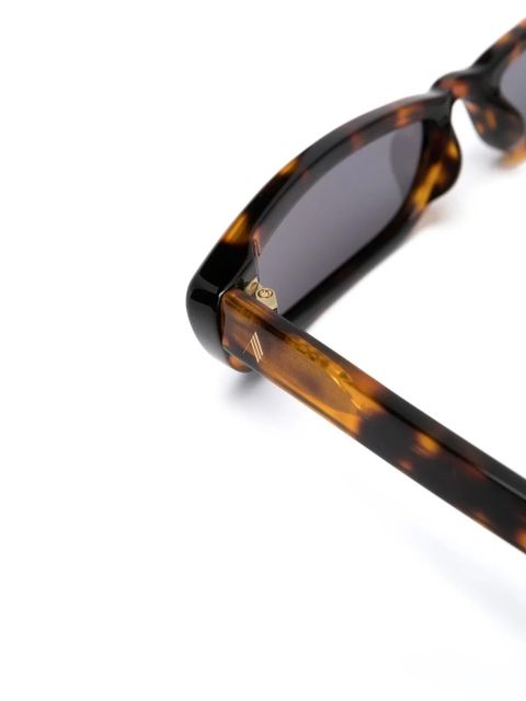 The Attico Thea rectangle-frame sunglasses - Brown