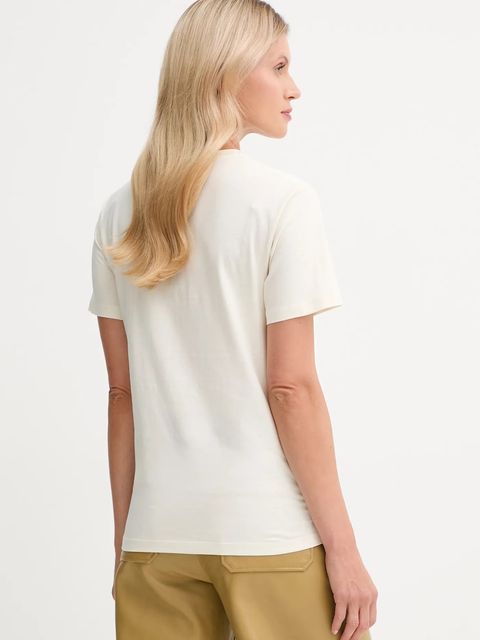 Bally t-shirt bawełniany damski kolor beżowy WJE085 - zdjęcie produktu nr 2