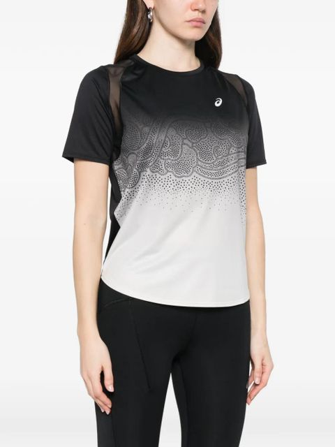 ASICS Road mesh-panel printed T-shirt - Black