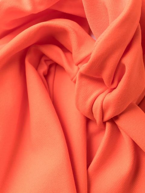 The Attico crossover draped bikini set - Orange