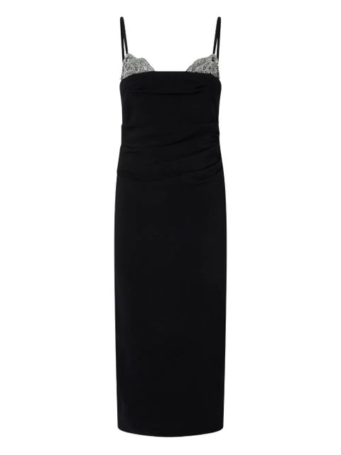PINKO layered-effect embellished dress - Black - zdjęcie produktu nr 1