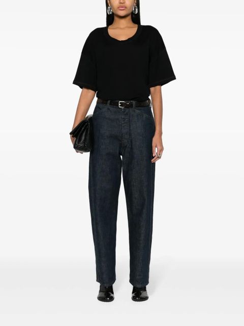 LEMAIRE drop-shoulder cotton T-shirt - Black
