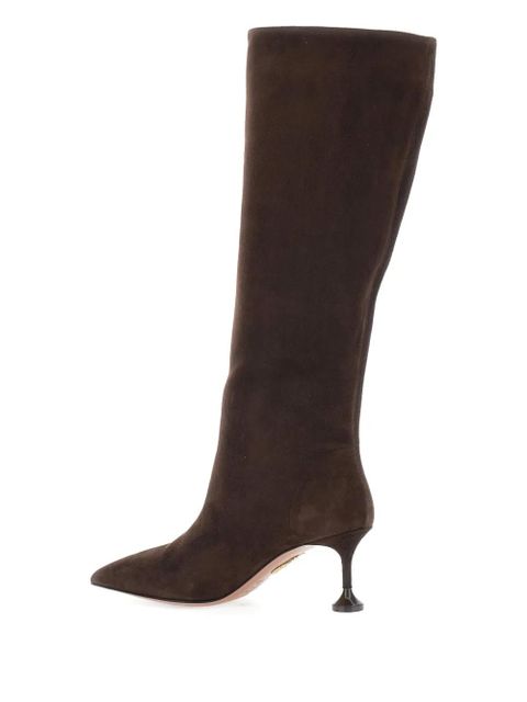 Aquazzura pointed stiletto heel boots - Brown