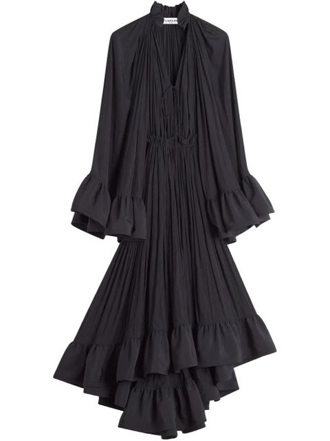 Lanvin ruffled midi dress - Black - zdjęcie produktu nr 1