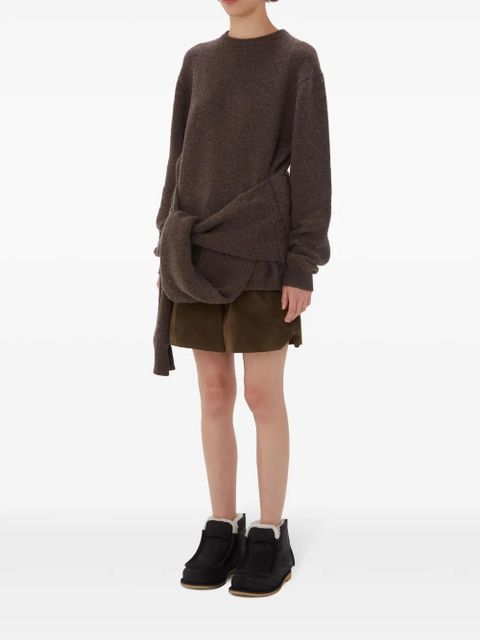 JW Anderson tie-front knit sweater - Brown - zdjęcie produktu nr 2