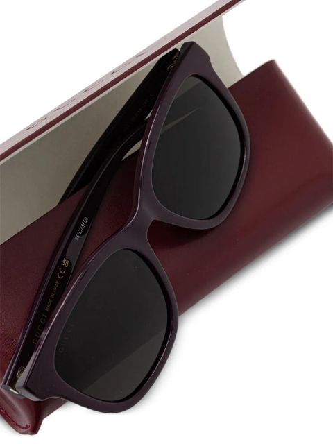 Gucci Eyewear logo-detail sunglasses - Purple