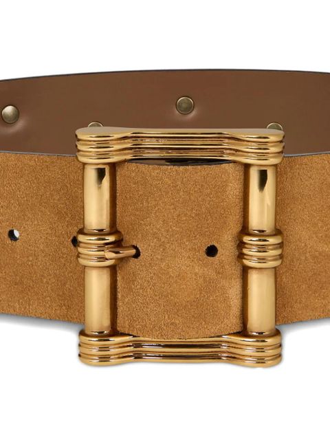 ETRO studded suede belt - Neutrals
