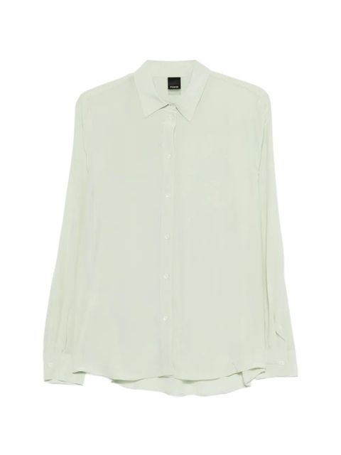 PINKO button-up silk shirt - Green - zdjęcie produktu nr 1