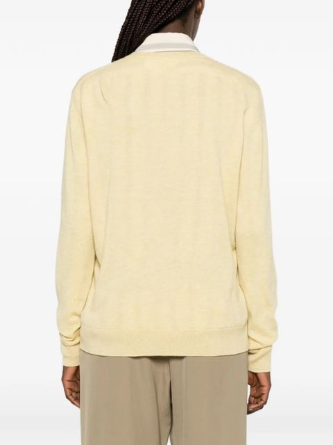 The Row V-neck sweater - Yellow
