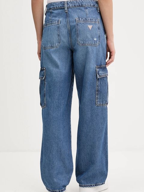 Guess Jeans jeansy damskie kolor niebieski W5YA1R D5R25