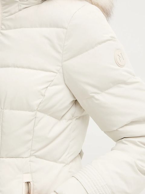 Morgan kurtka puchowa kolor beżowy zimowa GITELA