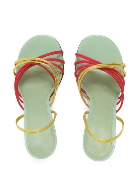 Marni leather New Wave sandals - Red