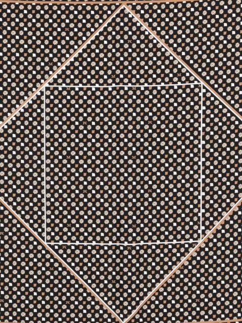 Max Mara pattern scarf - Black