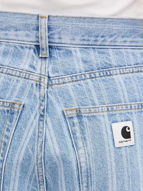Carhartt WIP striped-pattern jeans - Blue