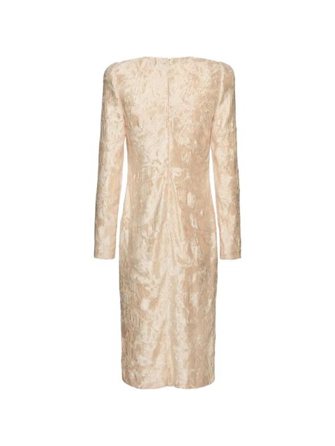 Magda Butrym textured long-sleeve midi dress - Neutrals - zdjęcie produktu nr 2