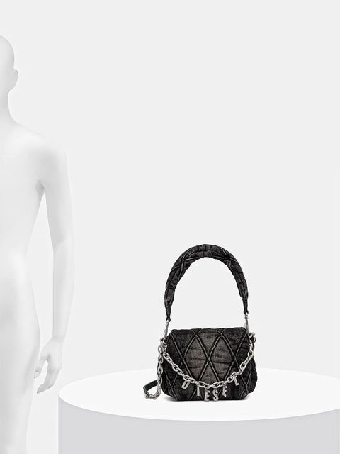 Diesel torebka jeansowa CHARM-D CHARM-D kolor czarny X09597.P6330